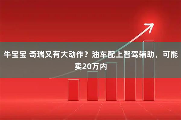 牛宝宝 奇瑞又有大动作？油车配上智驾辅助，可能卖20万内