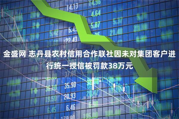 金盛网 志丹县农村信用合作联社因未对集团客户进行统一授信被罚款38万元